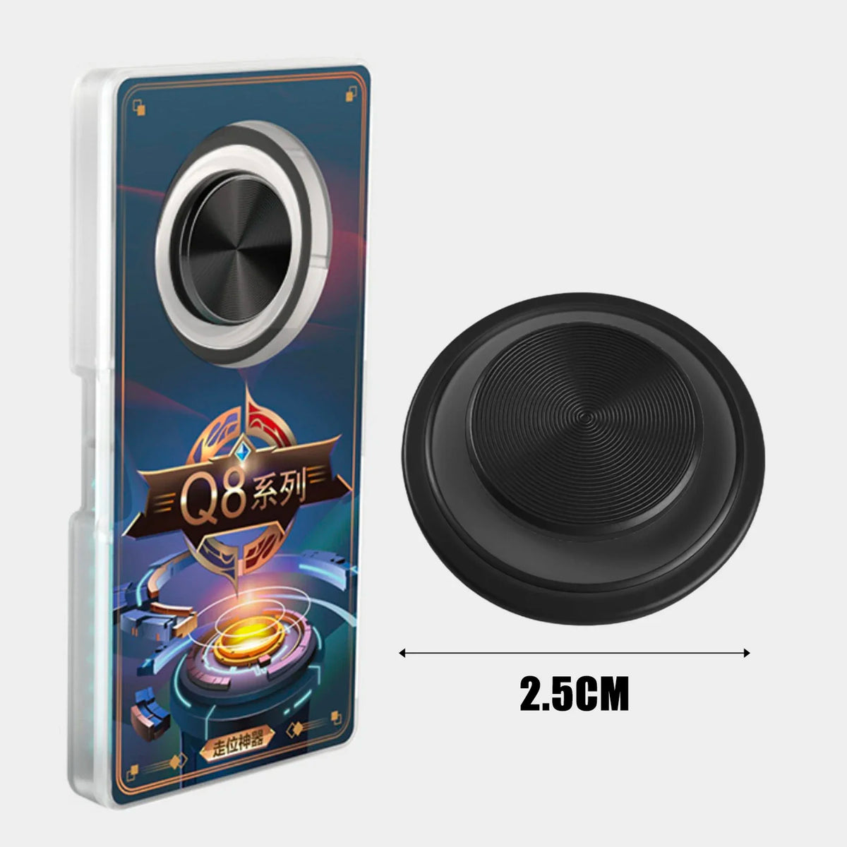 FUCHU Touch Screen Joystick Game Controller – iOS & Android Mobile Game Controller Richie's Black 1pcs
