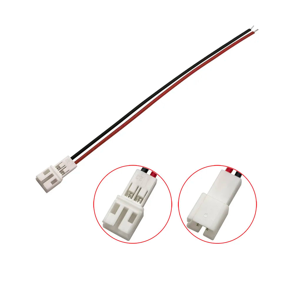JST PH 2.0mm 2-Pin Male/Female Wire Connector 20CM 26AWG Wire Connector Richie's 2P-K 20Pcs
