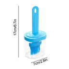 Silicone Oil Brush Dispenser Bottle for BBQ Baking & Basting Basting Brush Dispenser Richie's