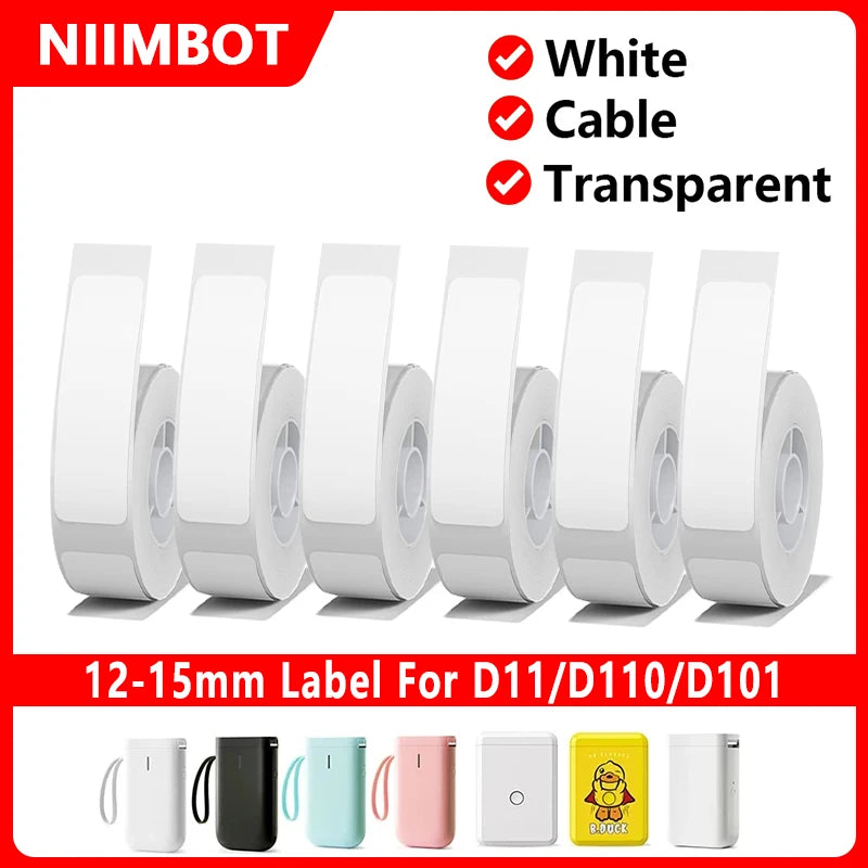 Niimbot Thermal Labels for D11 D110 – Waterproof UV Stickers Thermal Label Stickers Richie's
