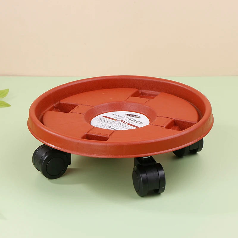 Rolling Plant Pot Tray with 360° Wheels | Movable Flower Base Rolling Plant Tray Richie's A2