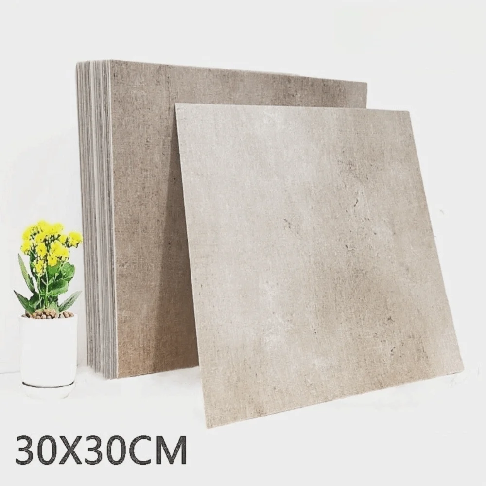 Self-Adhesive PVC Floor Tile 30x30cm Waterproof Marble Texture Peel & Stick Tile Richie's Style 12