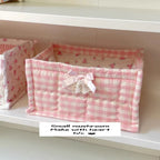 Square Wicker Cotton Storage Basket – Floral Stripe Organizer Storage Basket Richie's 02