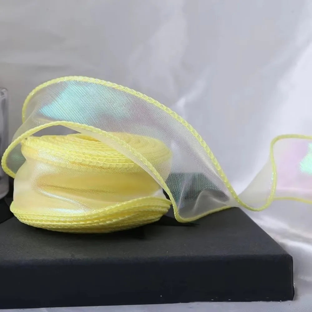 10 Yards Fishtail Yarn Bead Ribbon 40MM – DIY Gift Wrap Craft Craft Ribbon Richie's Yellow L