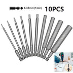 Magnetic Hex Allen Drill Bit Set 7/10Pcs S2 Steel 1.5–12mm Hex Screwdriver Bit Set Richie's