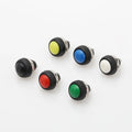 6Pcs PBS-33b 12mm Waterproof Momentary Push Button Switch 2-Pin Push Button Switch Richie's Orange