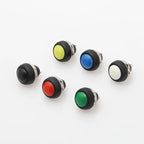 6Pcs PBS-33b 12mm Waterproof Momentary Push Button Switch 2-Pin Push Button Switch Richie's Orange