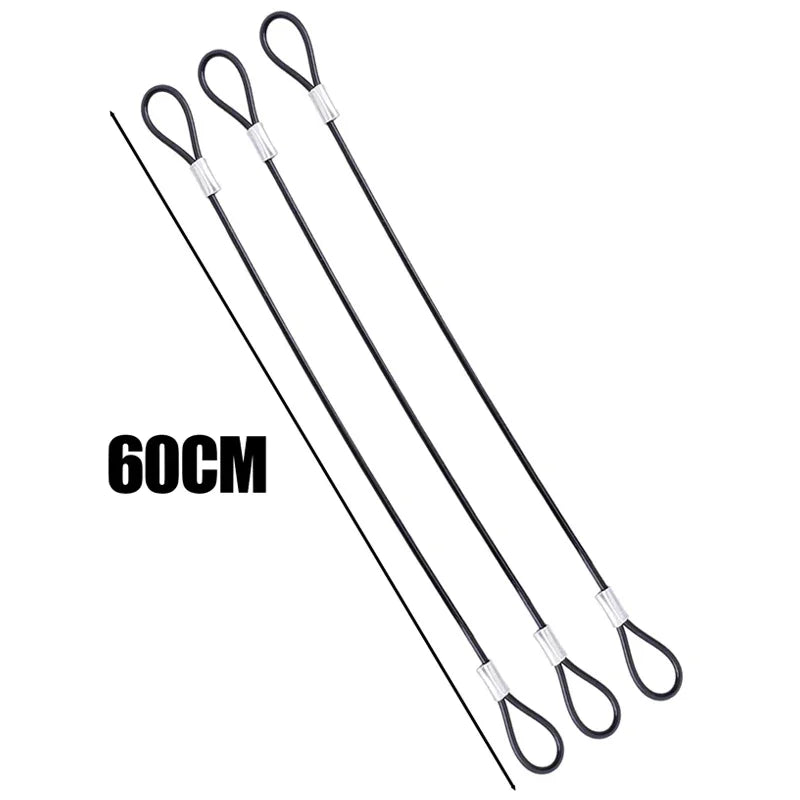 60CM Stainless Steel Camera Safety Lanyard for GoPro DJI Insta360 Camera Safety Lanyard Richie's 60CM 3PCS
