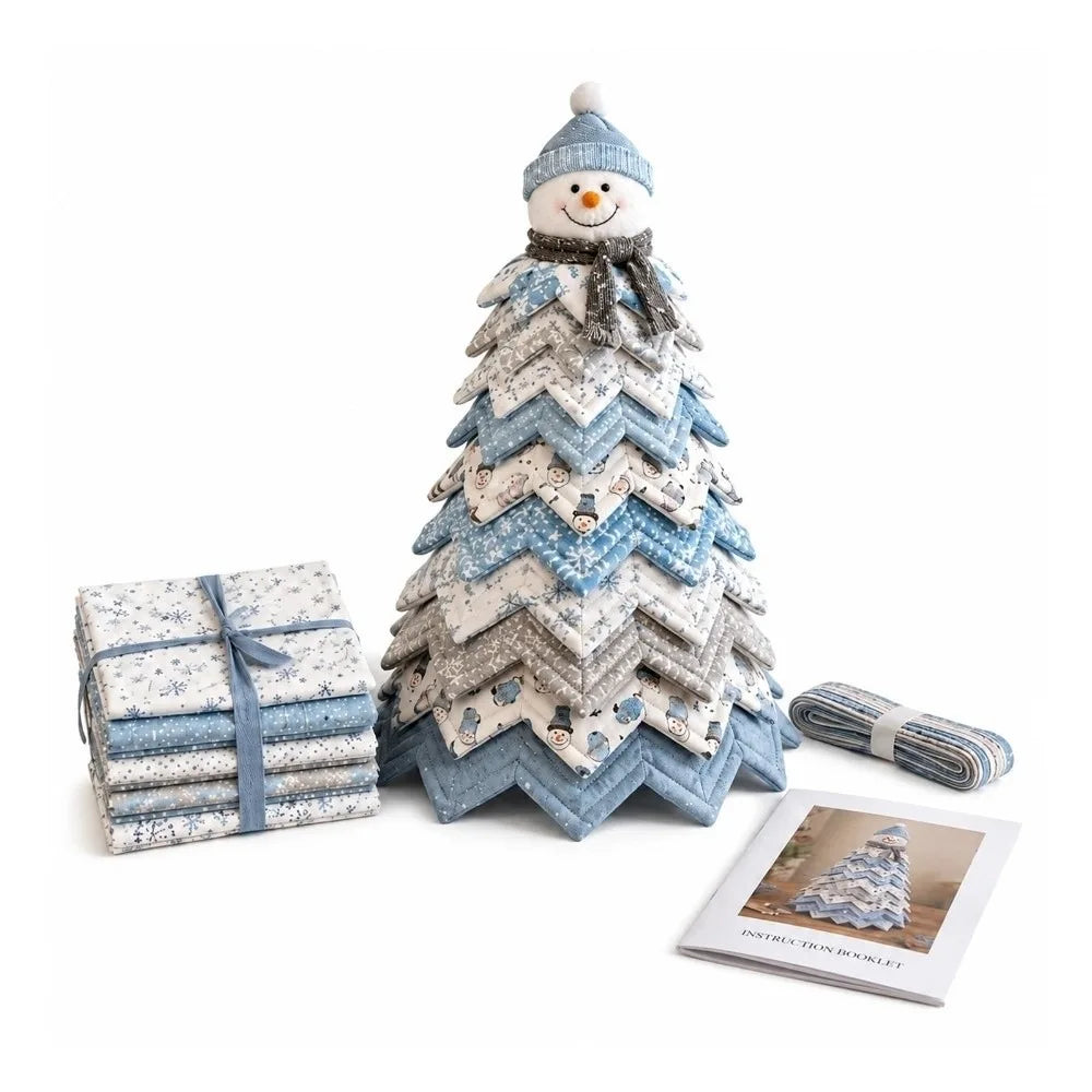 Quilted Patchwork Fabric Christmas Tree Kit – Freestanding DIY Christmas Craft Kit Richie's 20cm 5