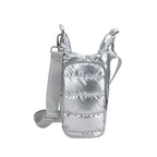 Insulated Water Bottle Shoulder Bag – Waterproof PU Sleeve Bottle Shoulder Bag Richie's Silver