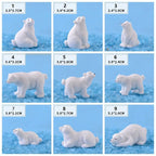Polar Bear Resin Figurine – Fairy Garden & Micro Landscape Miniature Miniature Figurine Richie's
