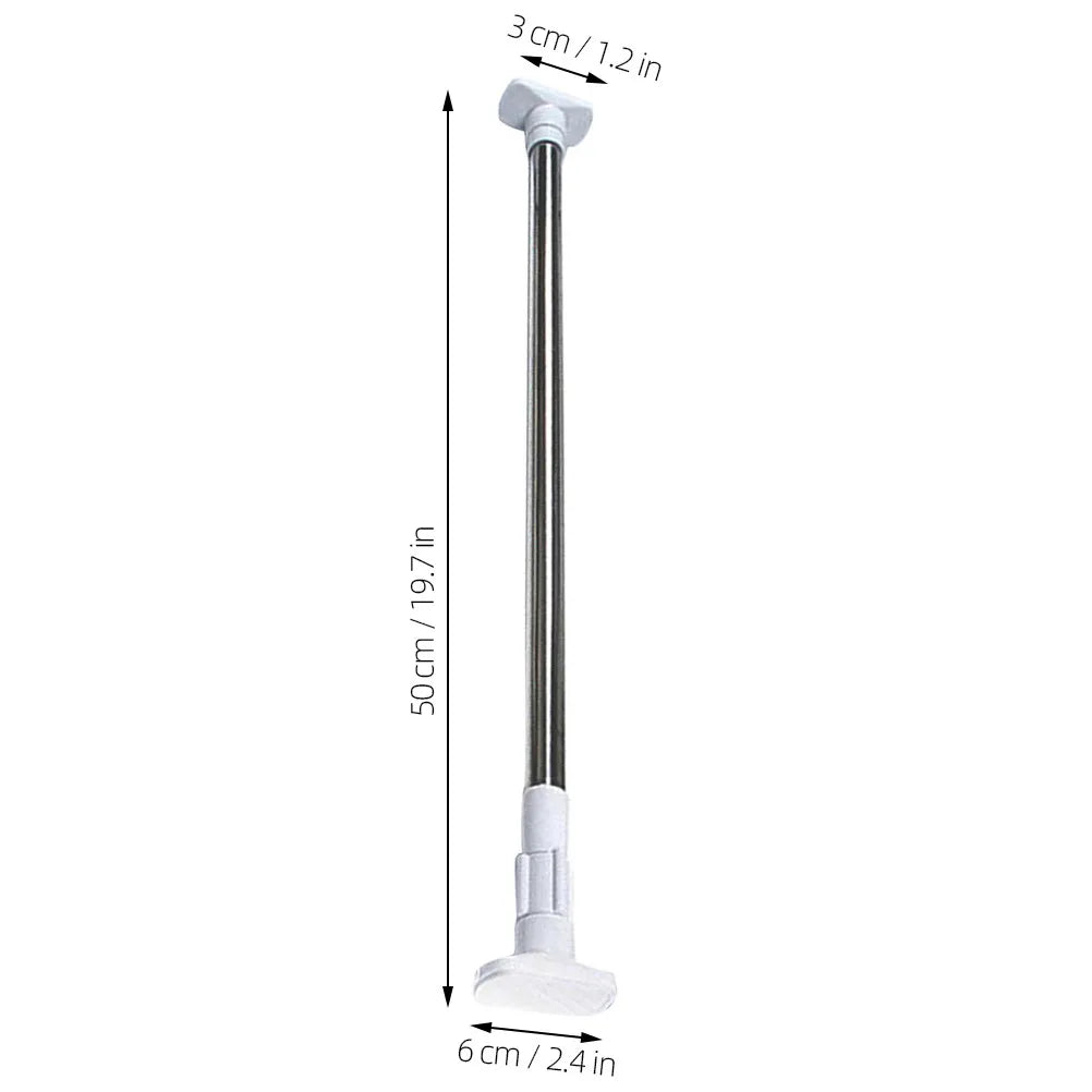 Telescopic Shower Curtain Rod 50–80cm Stainless Steel Tension Curtain Rod Richie's