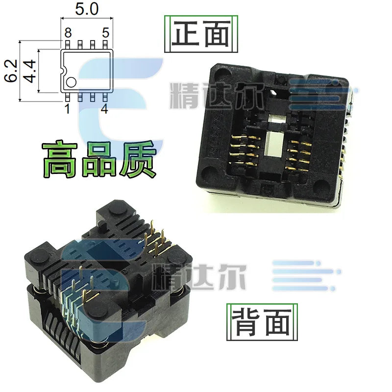 SOP TSSOP Programmer Adapter Socket 150–300MIL | Bare Socket IC Programmer Socket Richie's SOP8-1.27(150MIL)