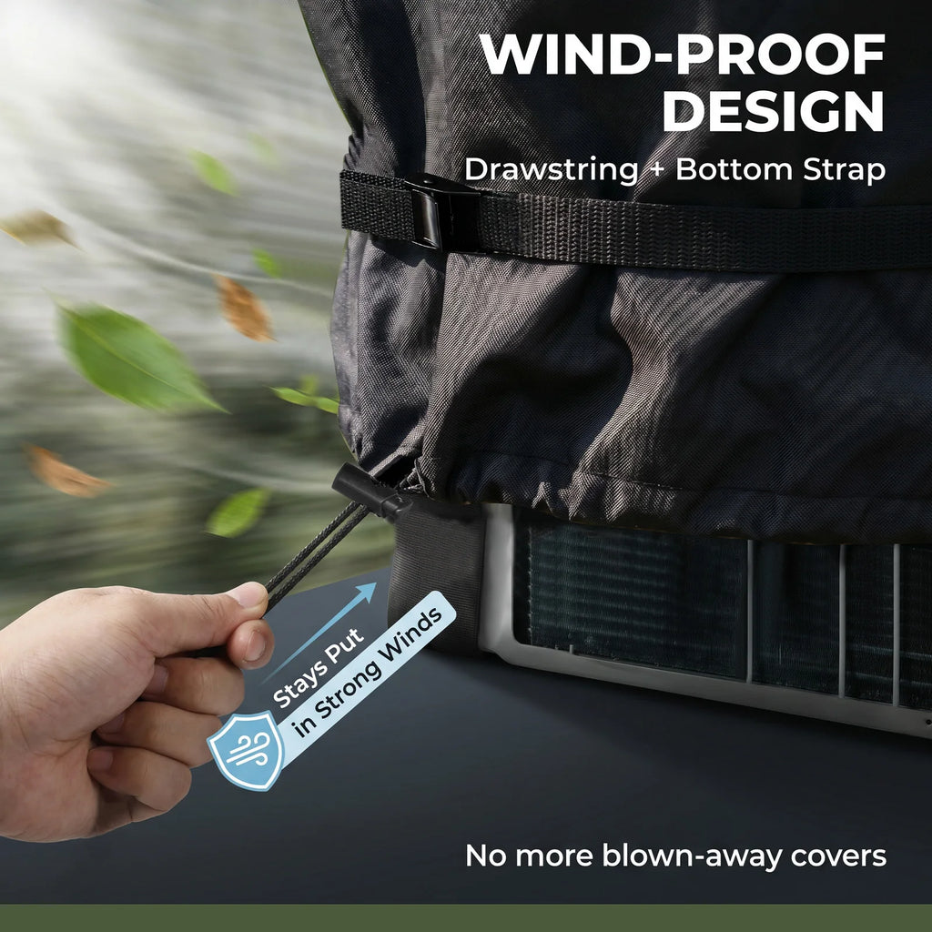 RV Rooftop AC Cover 600D Weatherproof Universal Camper Shield RV AC Cover Richie's