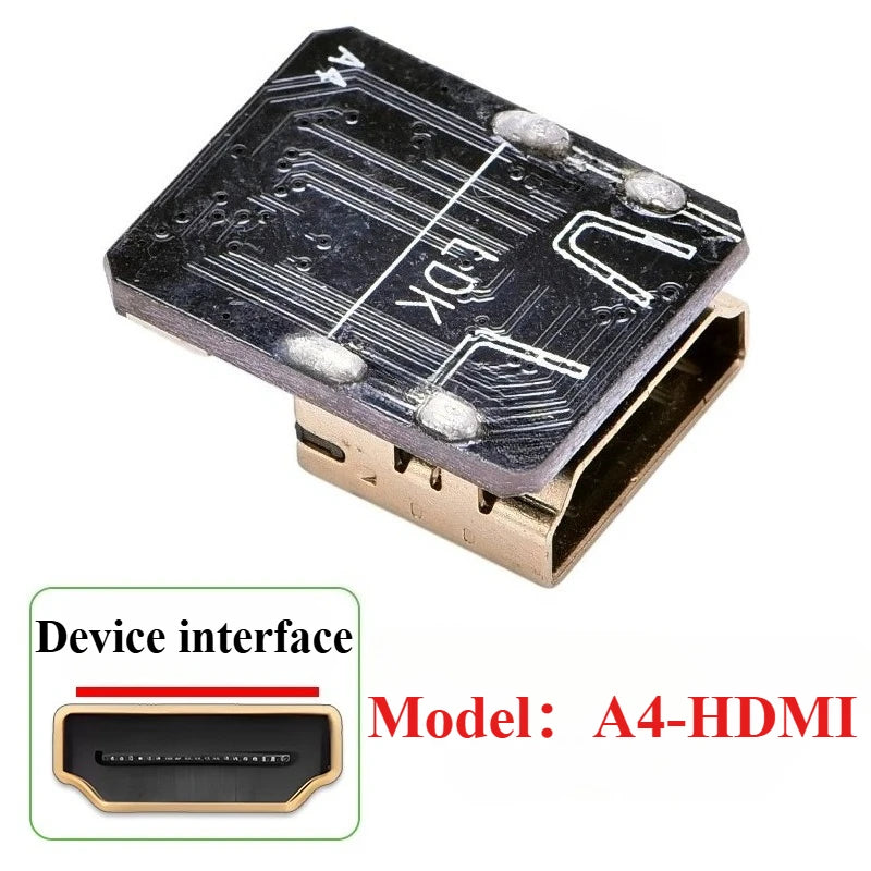 Raspberry Pi 4 Micro HDMI FFC Flat Cable 90° 20-Pin FPV HDMI FFC Cable Richie's HDMI (A4)