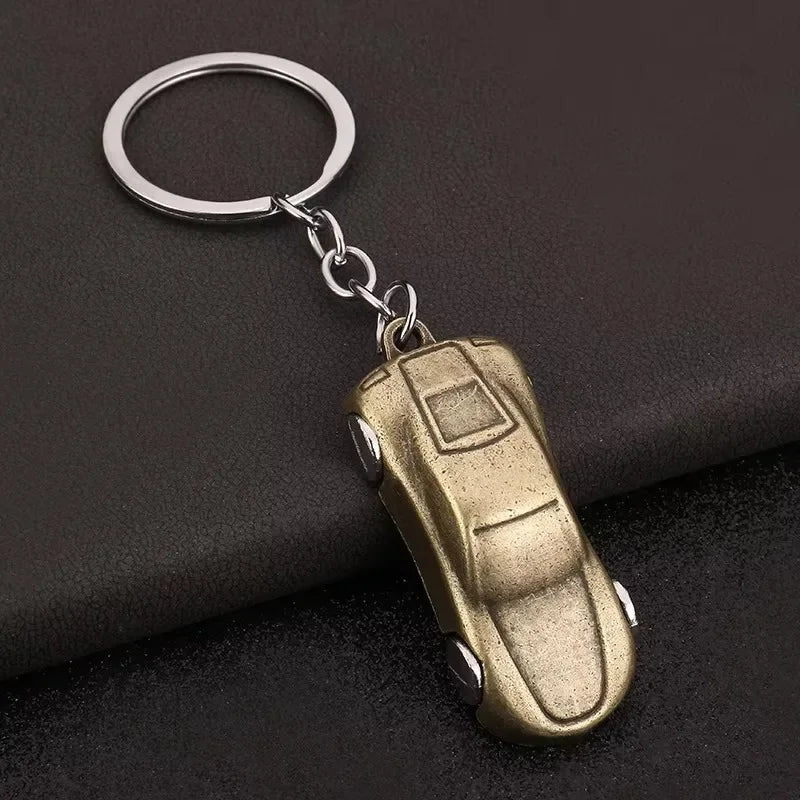 Retro Racing Car Keychain – Zinc Alloy Metal Key Ring Fob Car Keychain Richie's A 1 Piece