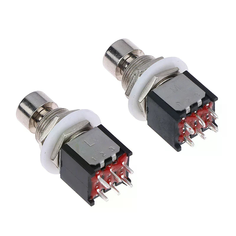 DPDT Foot Switch Guitar Effects Pedal Stomp Box 6-Pin Push Button Guitar Pedal Switch Richie's