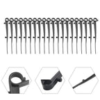 20Pcs Gutter Mesh Fixing Clips Hook & Stake – Weather Resistant Gutter Fixing Clips Richie's